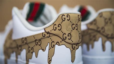 gucci print stencil|GUCCI DRIP CUSTOM TUTORIAL (We're GIVING these away!).